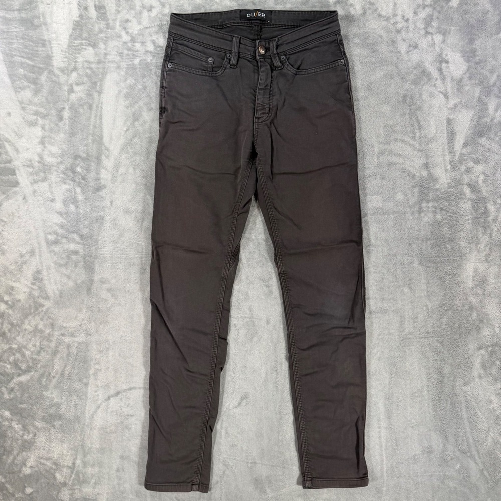 DUER N2X Slim Fit Chino Pants Men's 28x32 Brown Pants Casual